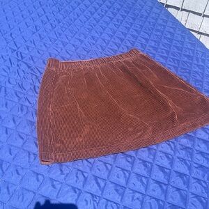 American Eagle Size Med Elastic Waist Brown Skirt